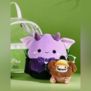 Squishmallows See’s Candy Exclusive Soupy the Goblin & Benny Jazwares 2025 NEW